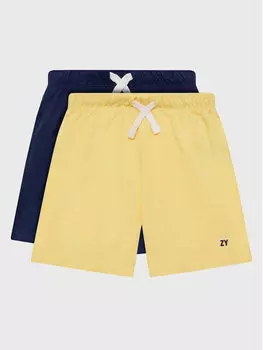 Комплект из 2 спортивных шорт стандартного кроя Zippy, мультиколор