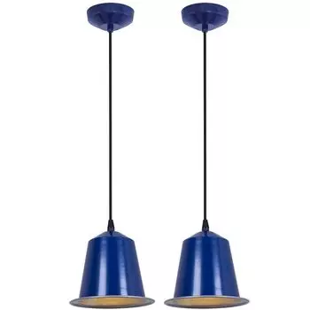 Комплект из 2 светодиодных подвесных светильников для гостиной GINOSA etc-shop, фиолетовый