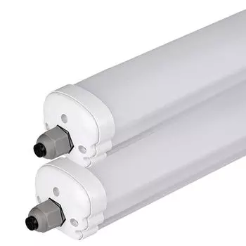 Комплект из 2 светодиодных светильников для ванны, 4320 лм, нейтральный белый 4000К, длина 120 см V-TAC