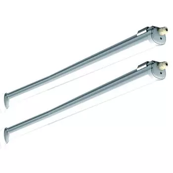 Комплект из 2 светодиодных светильников для ванны, 5120 люмен, холодный белый, L 150 см, VT-1532 etc-shop, серый
