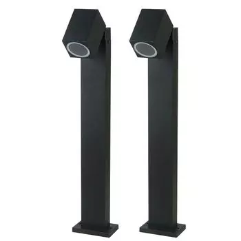 Комплект из 2 светодиодных торшеров ALU с подвижным пятном VT-7614 etc-shop, черный