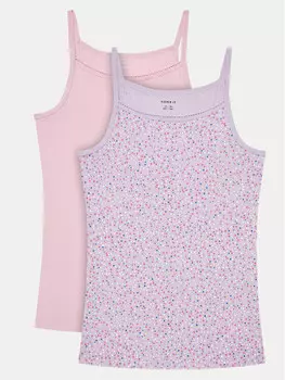 Комплект из 2 топов стандартной посадки Name It, мультиколор