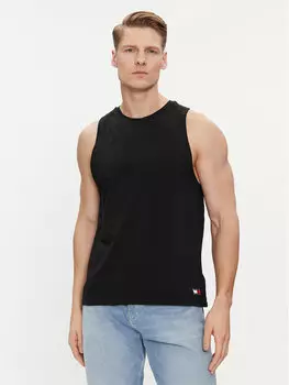 Комплект из 2 топов стандартной посадки Tommy Jeans, черный