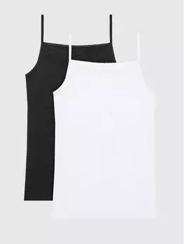 Комплект из 2 топов стандартной посадки United Colors Of Benetton, мультиколор