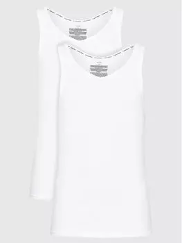 Комплект из 2 топов узкого кроя Calvin Klein, белый