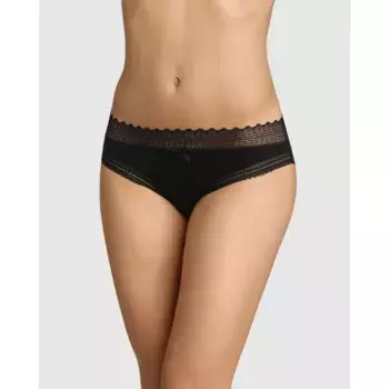 Комплект из 2 трусиков-слипов с широким кружевным поясом Dim, мультиколор