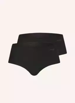Комплект из 2 трусов на талии zero modal Sloggi, черный