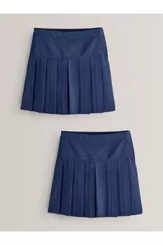 Комплект из 2 юбок со складками Next, синий