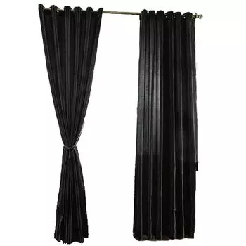 Комплект из 2 уличных штор (темно-зеленых, Ш 254 см x В 275 см), водонепроницаемых, с люверсами для патио, сада, беседки, беседки, очень широкая плотная штора, защита от солнца, защита от ультрафиолета Stuttg, черный