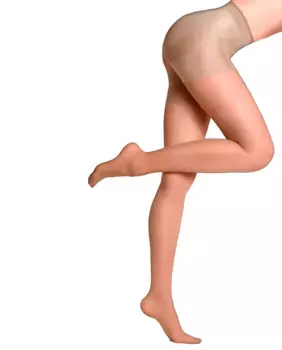 Комплект из 2 утягивающих чулок в 2 конвертах Slim 7 eco Skin с эффектом гладкой кожи, 8 ден Hyd, цвет Maquillaje