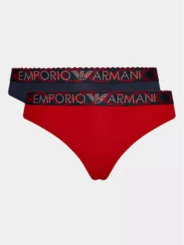 Комплект из 2 женских трусов Emporio Armani Underwear, синий