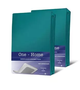 Комплект из 2 зимних простыней 90х200 см - 100х200 см флис бирюзовыйовый теплый флис One-Home