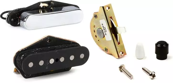 Комплект из 2 звукоснимателей Fender Original Vintage Telecaster с 3-позиционным селекторным переключателем звукоснимателей Fender - Strat/Tele 0992041000=1 0992119000=1