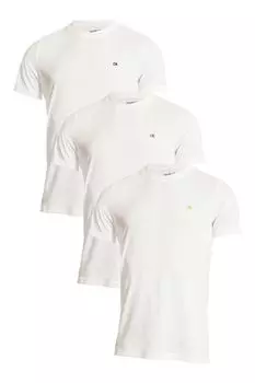 Комплект из 3 белых футболок Calvin Klein, белый