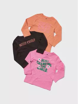 Комплект из 3 блузок стандартного кроя Cotton On Kids, мультиколор