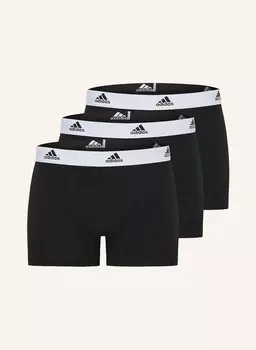 Комплект из 3 боксеров active flex cotton adidas, черный