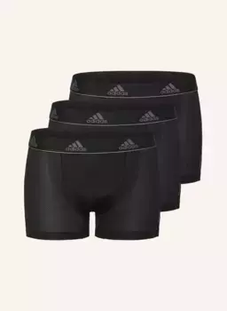 Комплект из 3 боксеров Adidas, черный