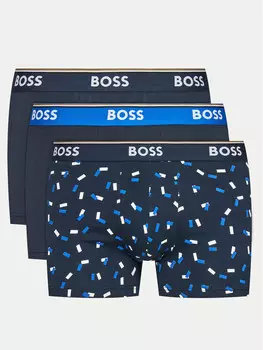 Комплект из 3 боксеров Boss, синий