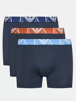 Комплект из 3 боксеров Emporio Armani Underwear, синий