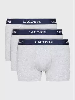 Комплект из 3 боксеров Lacoste, серый