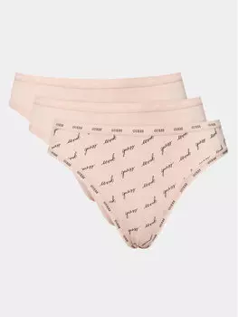 Комплект из 3 бразильских женских трусов Guess, розовый