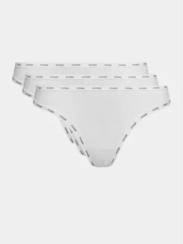 Комплект из 3 бразильских женских трусов Guess, белый