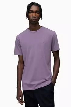 Комплект из 3 фиолетовых футболок Ossage с короткими рукавами и круглым вырезом All Saints, фиолетовый