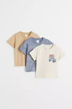 Комплект из 3 футболок H&amp;M, синий/осьминог