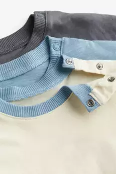 Комплект из 3 футболок H&M, белый
