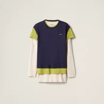 Комплект из 3 футболок из джерси. Miu Miu, синий