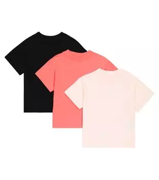 Комплект из 3 футболок из хлопкового трикотажа. Palm Angels, белый