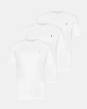 Комплект из 3 футболок из матового хлопка Brace AllSaints, белый