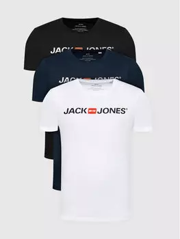 Комплект из 3 футболок приталенного кроя Jack&Jones, мультиколор