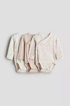 Комплект из 3-х боди-оберток H&M, мультиколор