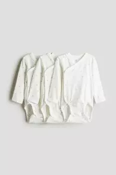 Комплект из 3-х боди-оберток H&M, мультиколор
