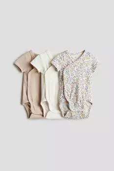Комплект из 3-х боди-оберток H&M, мультиколор