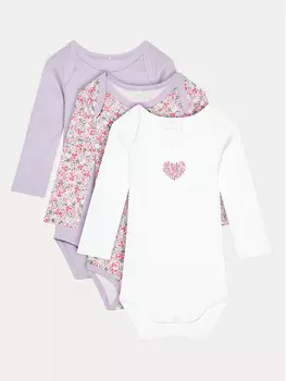 Комплект из 3-х детских боди Name It, мультиколор