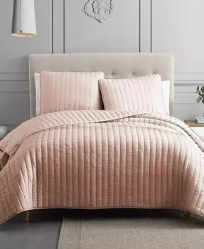 Комплект из 3-х полных покрывал Moonstone Full/Queen Riverbrook Home, розовый