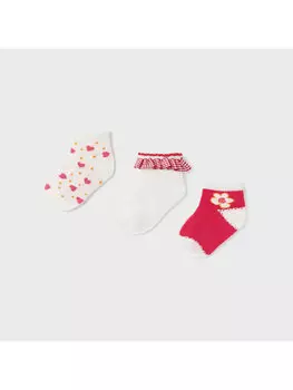 Комплект из 3-х высоких детских носков Mayoral, мультиколор