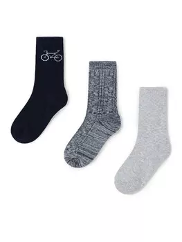 Комплект из 3-х высоких детских носков Mayoral, мультиколор