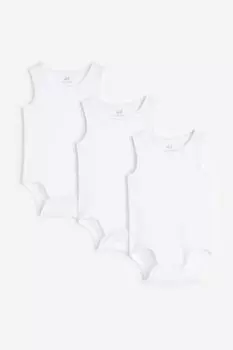 Комплект из 3 хлопковых боди H&M