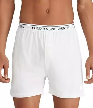 Комплект из 3 хлопковых боксеров из джерси классического кроя Polo Ralph Lauren, белый
