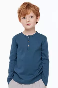 Комплект из 3 хлопковых футболок на пуговицах H&M