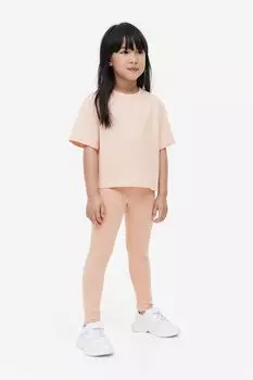 Комплект из 3 хлопковых леггинсов H&M