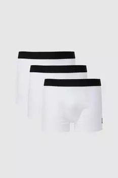 Комплект из 3 хлопковых плавок Burton, белый