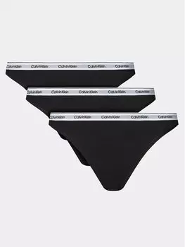 Комплект из 3 классических женских трусов Calvin Klein, черный