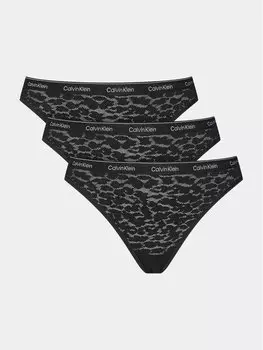 Комплект из 3 классических женских трусов Calvin Klein, черный