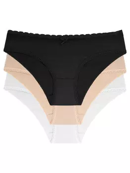 Комплект из 3 классических женских трусов Dorina, мультиколор