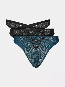 Комплект из 3 классических женских трусов Hunkemller, черный