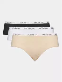 Комплект из 3 классических женских трусов U.S. Polo Assn., мультиколор